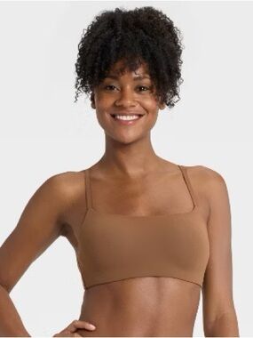 Auden Luxe Stretch Lightly Lined Molded Pad Bralette Size XXL